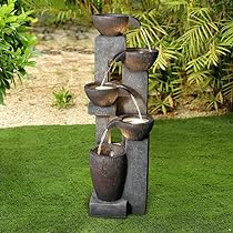 Amazon.com: Naturefalls 5-Tier Outdoor Water Fountains with LED .