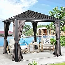 Amazon.com : Patio Tree 10' x 10' Outdoor Hardtop Gazebo Patio .