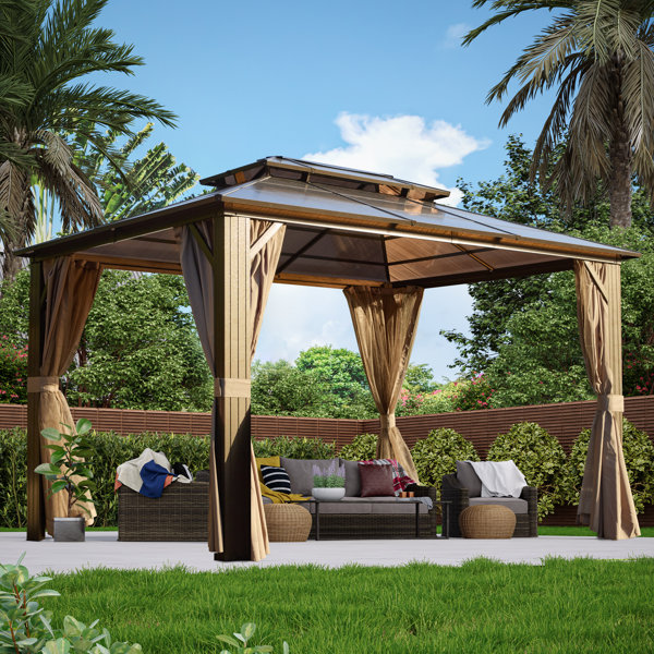 EROMMY Aluminum Patio Gazebo & Reviews | Wayfa