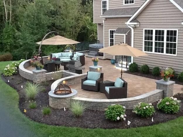 Beautiful Fire Pit Seating Areas, Modern Backyard Ideas .