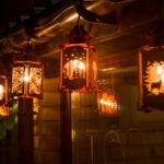 6 Porch or Patio Decoration Lanterns for String Lights in a Set .