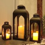 Amazon.com: NEEDOMO 3Pack Outdoor Lanterns, 25" Large Flameless .