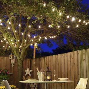 VMANOO Solar Powered 63Ft Outdoor String Lights Waterproof .