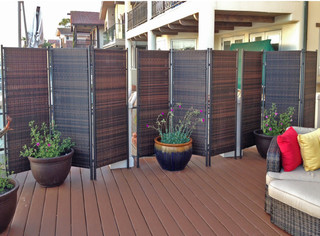 Lattice Folding Privacy Screen - Photos & Ideas | Hou