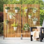 Teak Wood Privacy Screen/ Plant Stand, 5 Rings | VivaTer