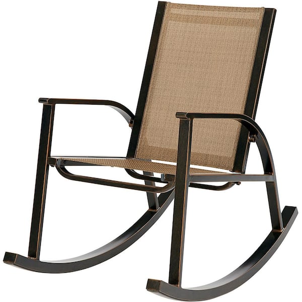 Hanover Monaco Sling Aluminum Outdoor Rocking Chair MONACORKR .