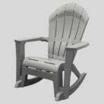 Stack Patio Rocking Chair - Gray - Adams Manufacturing : Targ