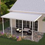 Integra 20 ft. x 12 ft. White Aluminum Frame Patio Cover, 4 Posts .