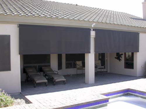 Roll Down Patio Shades Phoenix | AAA Sun Contr