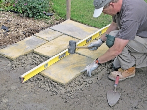 How to lay paving slabs with our simple guide on making a pat