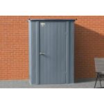 Arrow 4 ft. W x 3 ft. D Metal Shed Patio Storage 12 sq. ft. in .