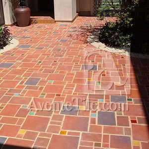 Rustic Terracotta Tiles Mix it Up with Patchwork Patio Design .