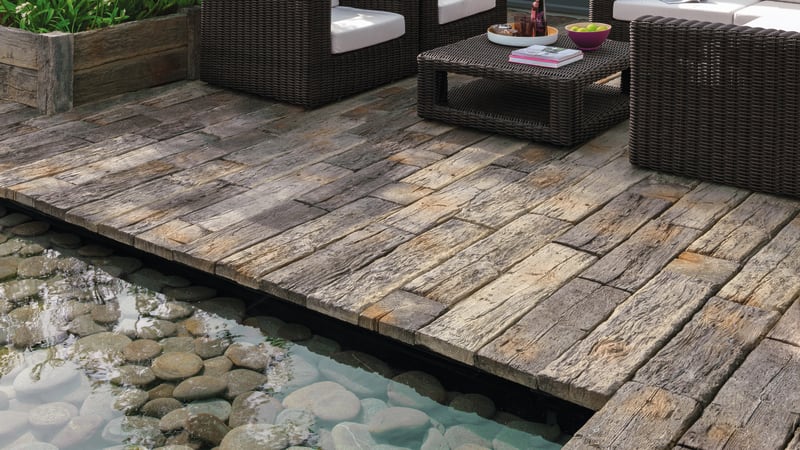 Wood Effect Paving Slabs & Concrete Sleepers | Marshal