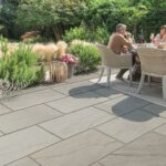 Natural stone paving slab - BRADSTONE - outdoor / textured / for .
