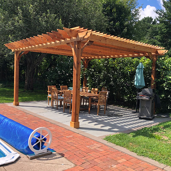 Cedar Pergolas | Shop Ready-to-Assmble Cedar Pergola Kits .