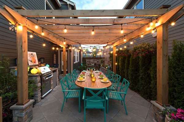 20 Unique Pergola Lighting Ideas to Elevate Your Summer Nights .