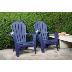 Reviews for StyleWell Midnight Blue Plastic Adirondack Chair with .