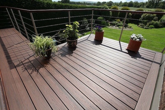 Composite Decking Boards Timber Plastic Decking Grey Black Brown .