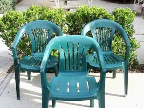 Budget Garden HowTo - Restoring those basic plastic patio chairs .