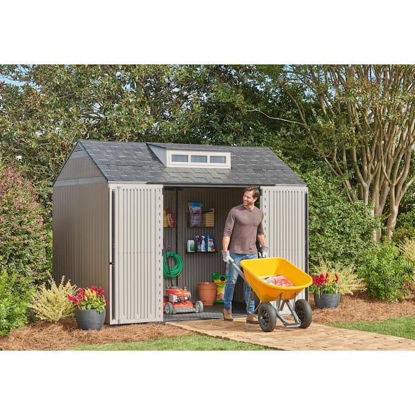 Rubbermaid 10 ft. W x 7 ft. D Plastic Storage Shed (70 sq. ft .