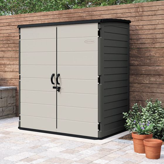 Suncast XL Vertical 5'10 x 3'8 Plastic Shed | Buy Sheds Dire