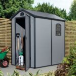 Plastic garden storage shed with single door | Slingsby R