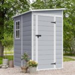 Amazon.com : JUMMICO Outdoor Storage Shed, 5 x 4 FT Resin Shed .