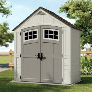 Cascade 7ft x 4ft Double Door Plastic Shed | Backyard storage .