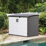 Suncast The Stow-Away Horizontal Plastic Storage Shed BMS4780D .