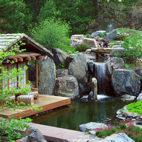 55 Visually striking pond design ideas for your backya