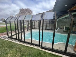 Pool enclosure OCEANIC high - retractable pool cover | sunrooms .