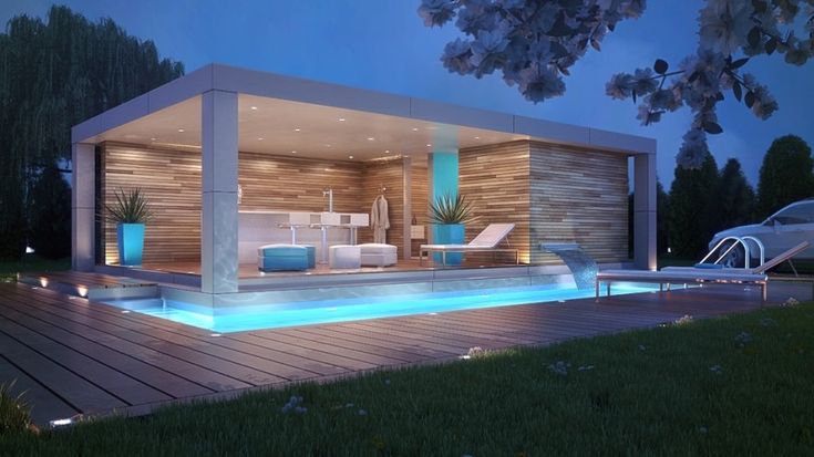 101 Swimming Pool Designs and Types (Photos) | Modern pool house .