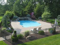 21 Pool Border Ideas | backyard pool landscaping, inground pool .