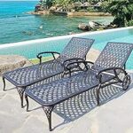 Amazon.com : HOMEFUN Chaise Lounge Chair Outdoor, Pool Lounge .