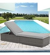 Amazon.com: Verano Garden Outdoor Chaise Lounge, Patio Pool Lounge .