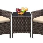 Amazon.com: Greesum 3 Pieces Patio Furniture Sets Outdoor PE .