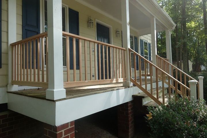 DIY Front Porch Railing Replacement Project | Front porch railings .