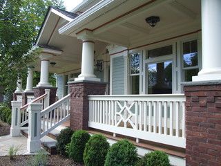 Exterior Porch Railing and Trim - traditional - porch - newark .