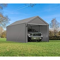 Amazon.com: Carport 10'x20' Heavy Duty Canopy Steel,Portable .