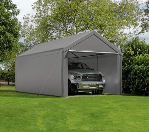 Amazon.com: Outdoor Carport 10x20ft Heavy Duty Canopy Storage Shed .