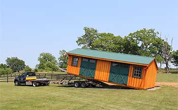 See How We Deliver Our Sheds to Your Property - Lapp Structures, L