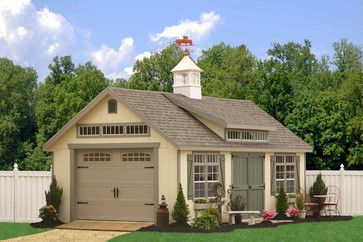 prefab garages | Prefab One Car Garage Sheds - traditional .