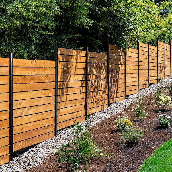 Peak Products Modular Fencing 76 in. H Matte Black Aluminum Hard .