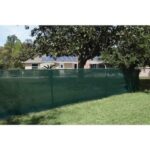 68 in. x 50 ft. Black Mesh Fabric Privacy Fence Screen with .