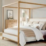 Courtland Courtland Queen Upholstered Canopy Bed | Bassett Furnitu