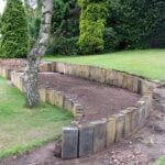 28 Curved retaining wall ideas | retaining wall, garden design .