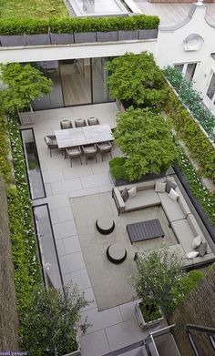 44 modern terrace layout ideas | roof garden, rooftop garden .