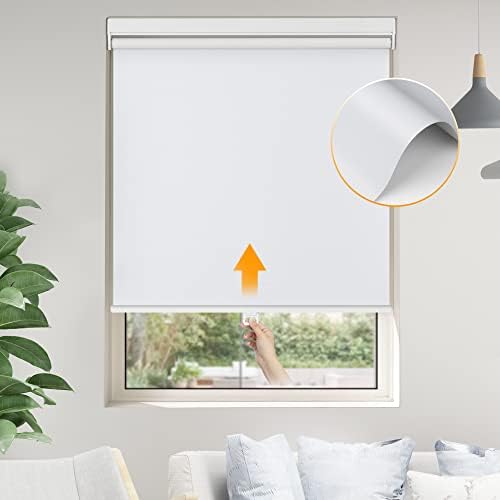 Amazon.com: Allesin Blackout Roller Shades Cordless Window Blinds .