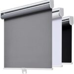 Amazon.com: AOSKY Cordless Roller Shades Blackout Blinds for .