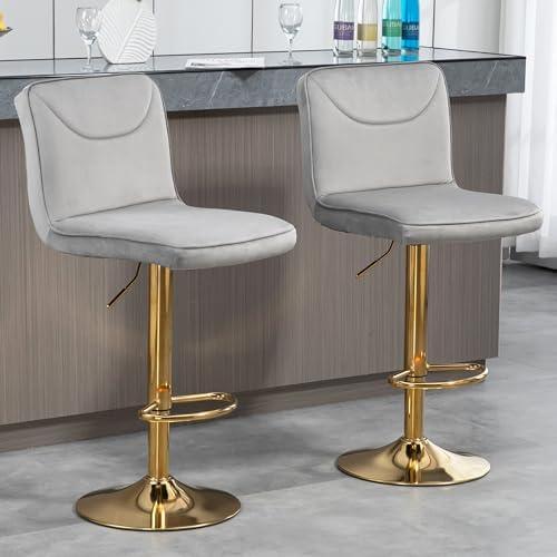 Elevate Your Space: Our Review of Velvet Bar Stools Set